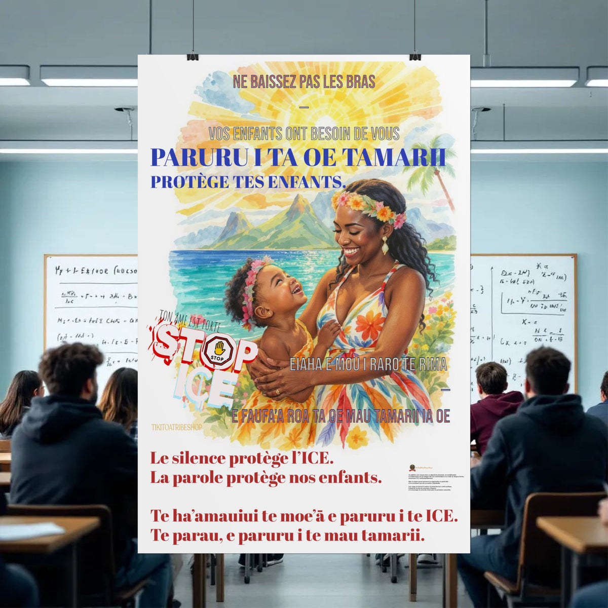 Posters Anti-ICE Polynésie – Affiches de Sensibilisation Contre la Drogue “Paruru i te ora – Brisons les chaînes de l’ICE”