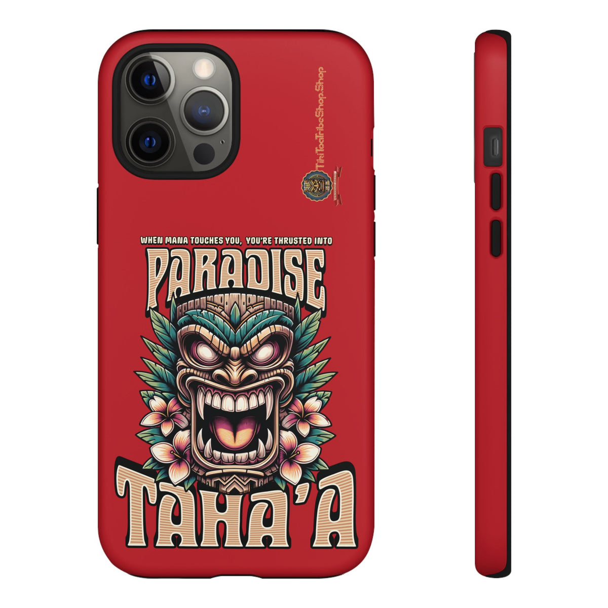 Tahaa – Coque Antichoc Premium « Tiki Féroce » | Design Tribal & Protection Maximale