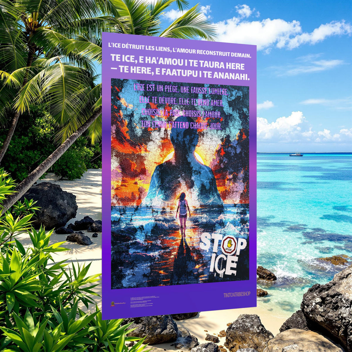 Posters Anti-ICE Polynésie – Affiches de Sensibilisation Contre la Drogue “Paruru i te ora – Brisons les chaînes de l’ICE”
