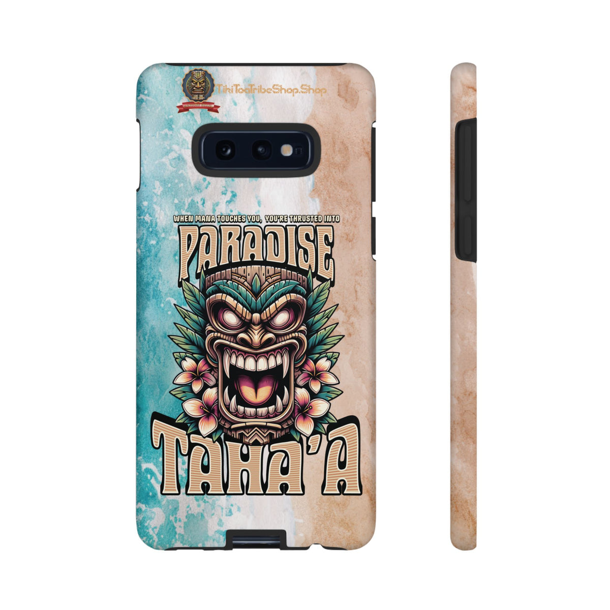 Tahaa – Coque Antichoc Premium « Tiki Féroce » | Design Tribal & Protection Maximale