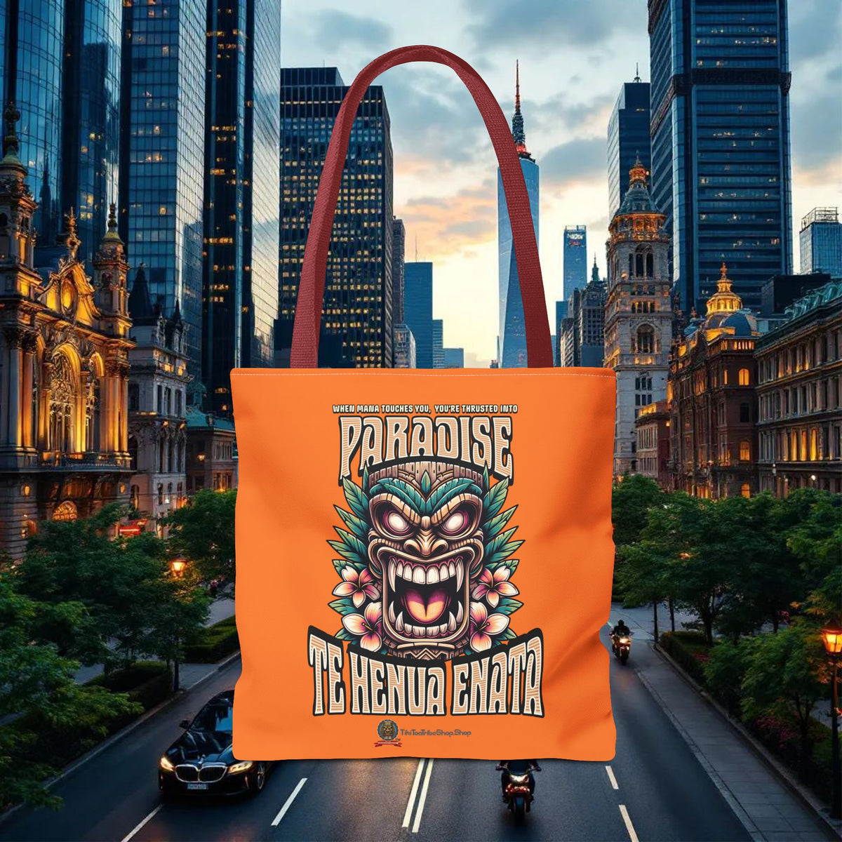 TE HENUA ENATA PARADISE Tote Bag