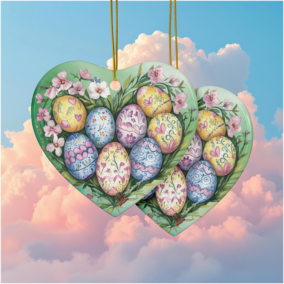 Ornements de Pâques en Céramique