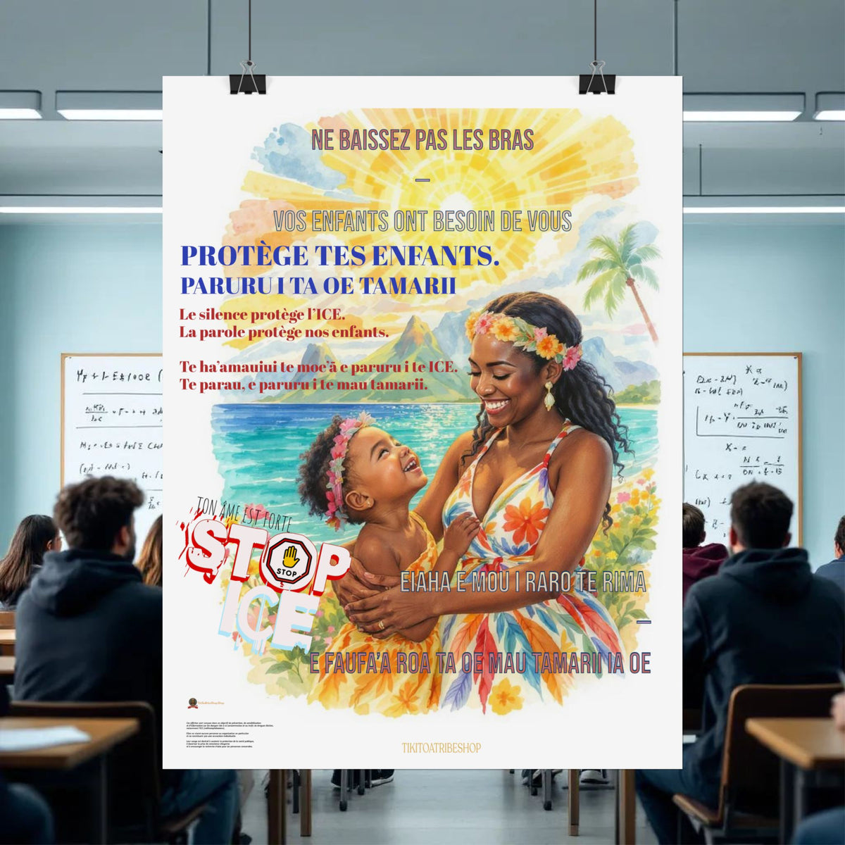 Posters Anti-ICE Polynésie – Affiches de Sensibilisation Contre la Drogue “Paruru i te ora – Brisons les chaînes de l’ICE”