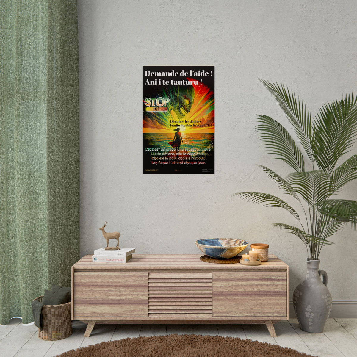 Posters Anti-ICE Polynésie – Affiches de Sensibilisation Contre la Drogue “Paruru i te ora – Brisons les chaînes de l’ICE”