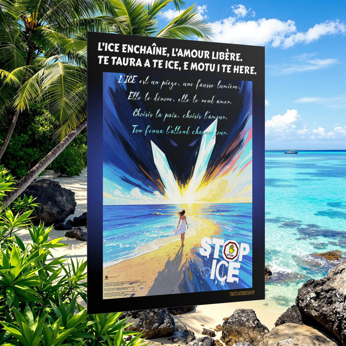 Posters Anti-ICE Polynésie – Affiches de Sensibilisation Contre la Drogue “Paruru i te ora – Brisons les chaînes de l’ICE”