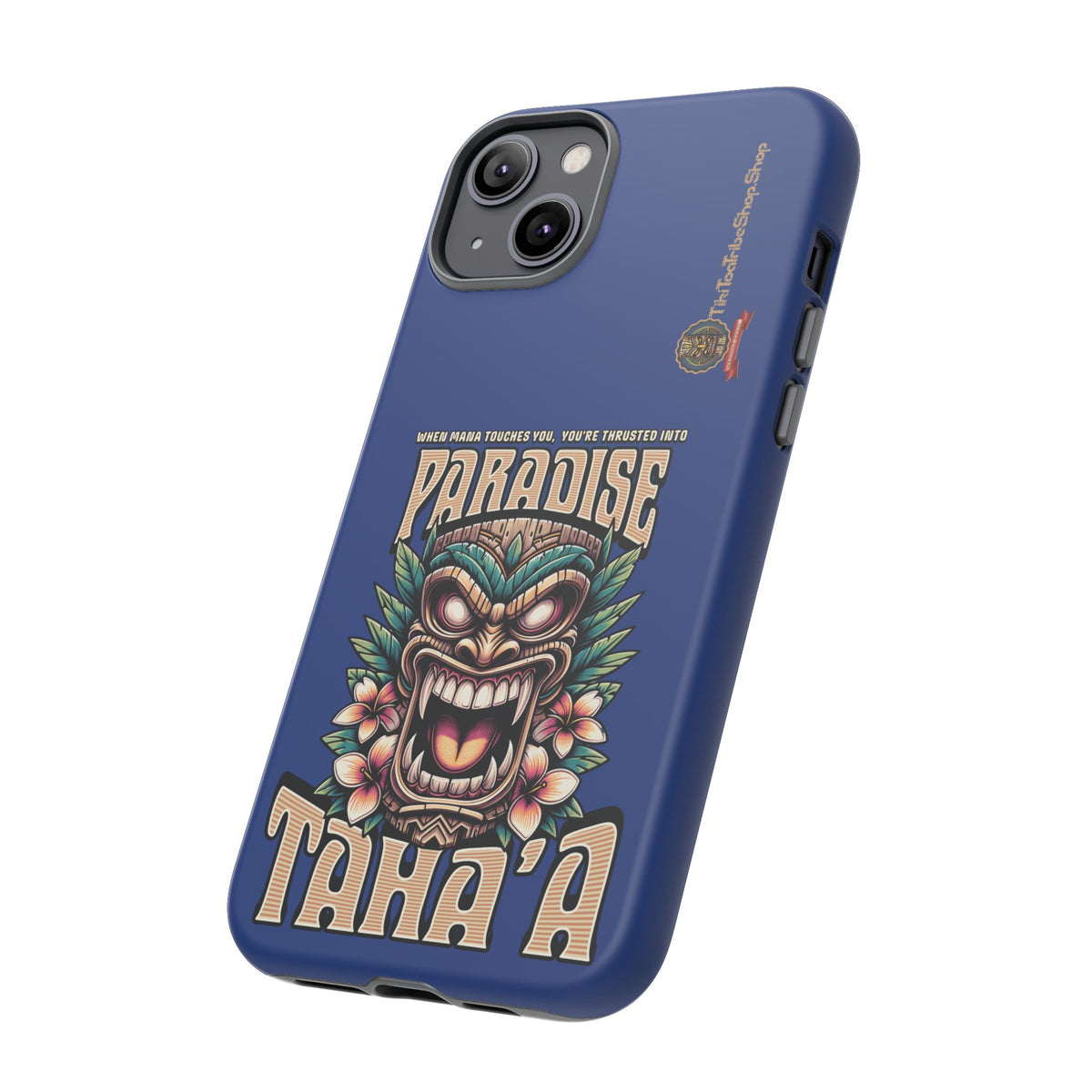 Tahaa – Coque Antichoc Premium « Tiki Féroce » | Design Tribal & Protection Maximale