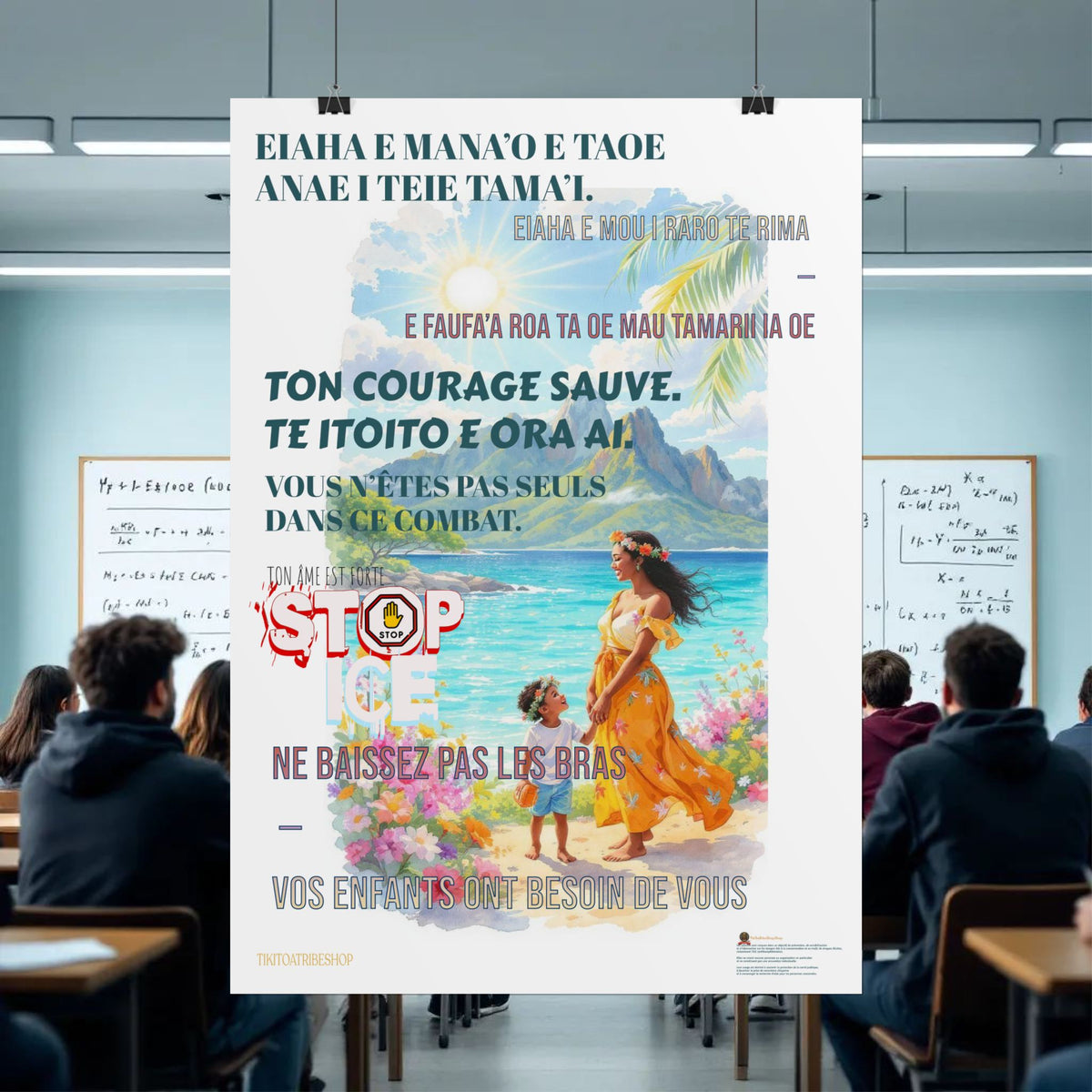 Posters Anti-ICE Polynésie – Affiches de Sensibilisation Contre la Drogue “Paruru i te ora – Brisons les chaînes de l’ICE”