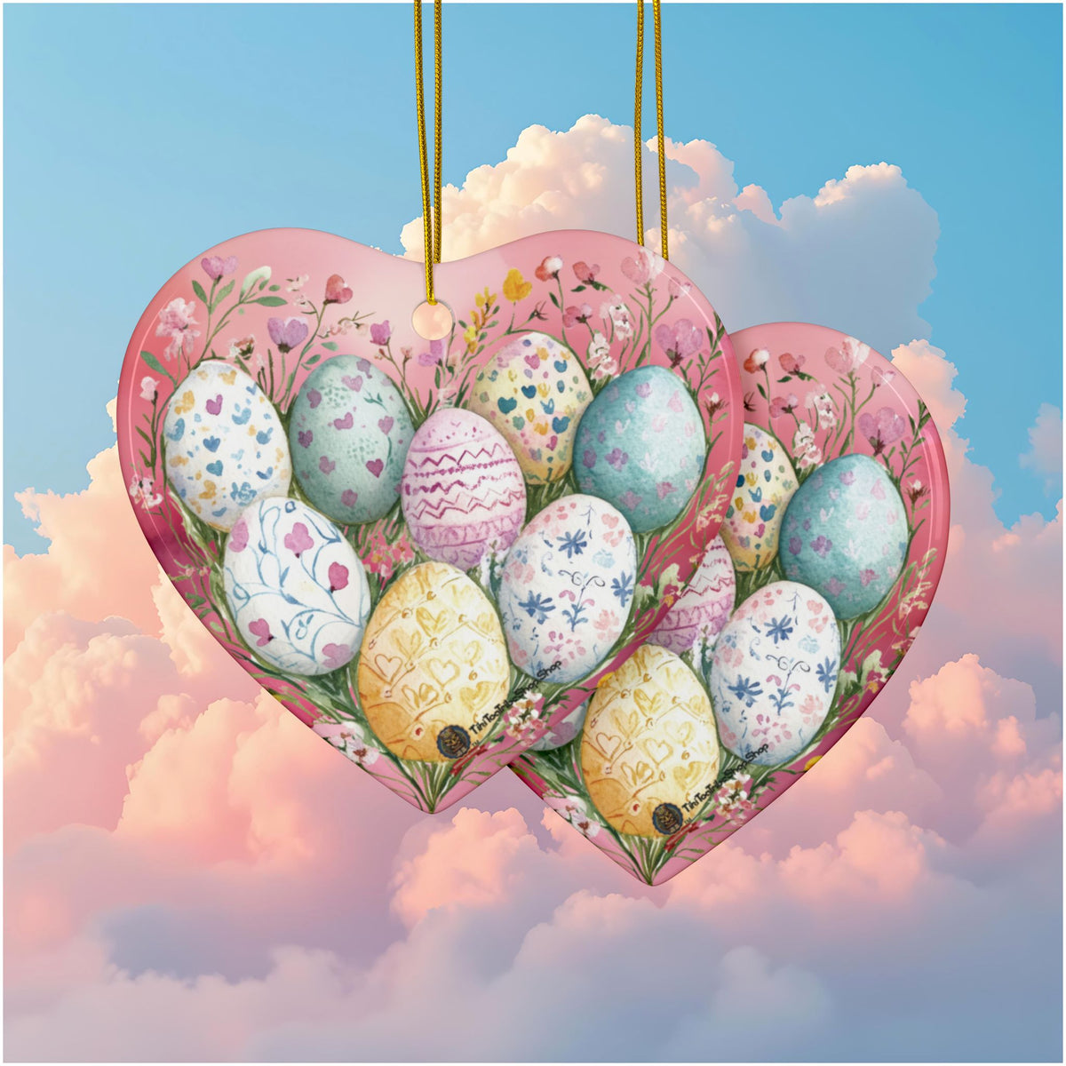 Ornements de Pâques en Céramique