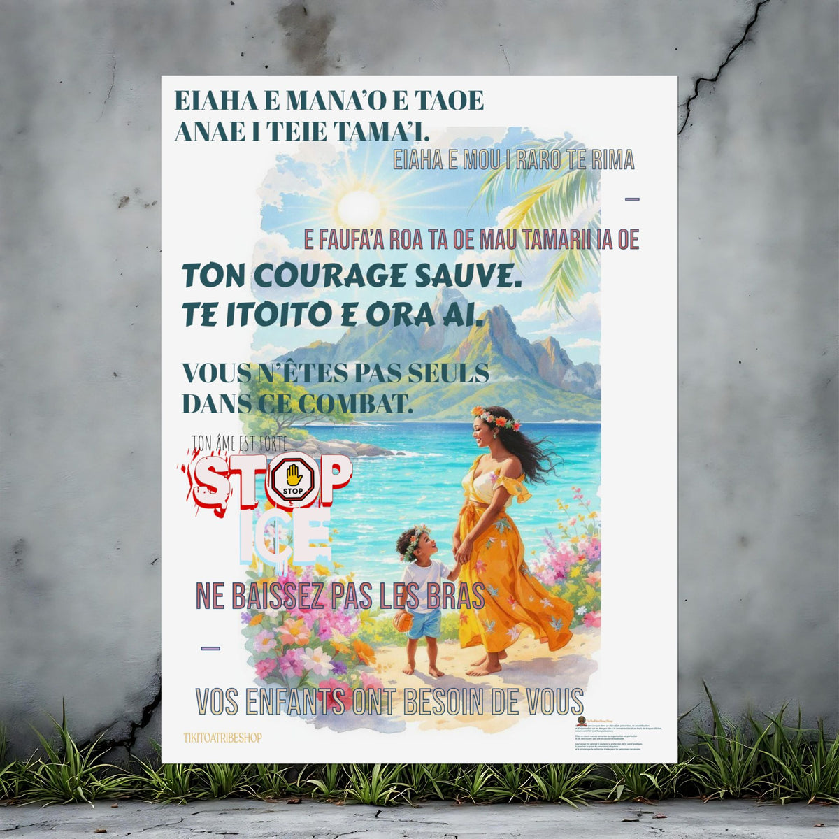Posters Anti-ICE Polynésie – Affiches de Sensibilisation Contre la Drogue “Paruru i te ora – Brisons les chaînes de l’ICE”