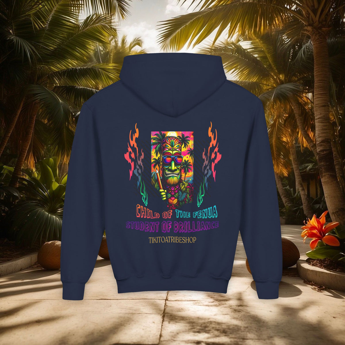 THE TIKI SPIRIT - Thick hooded sweatshirt for youth