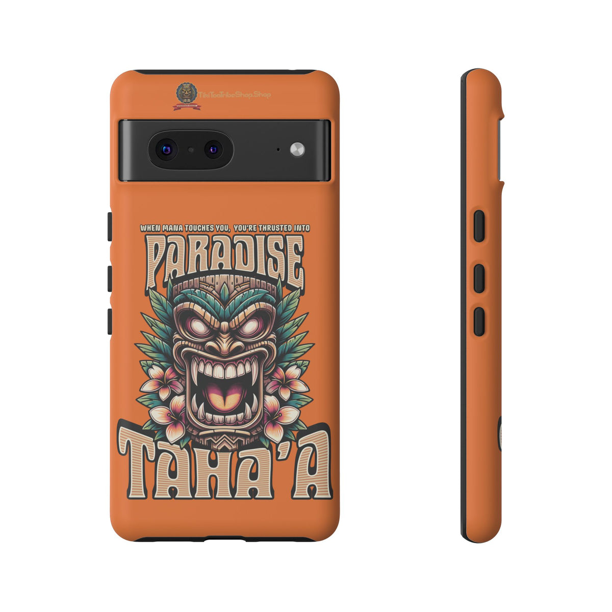 Tahaa – Coque Antichoc Premium « Tiki Féroce » | Design Tribal & Protection Maximale