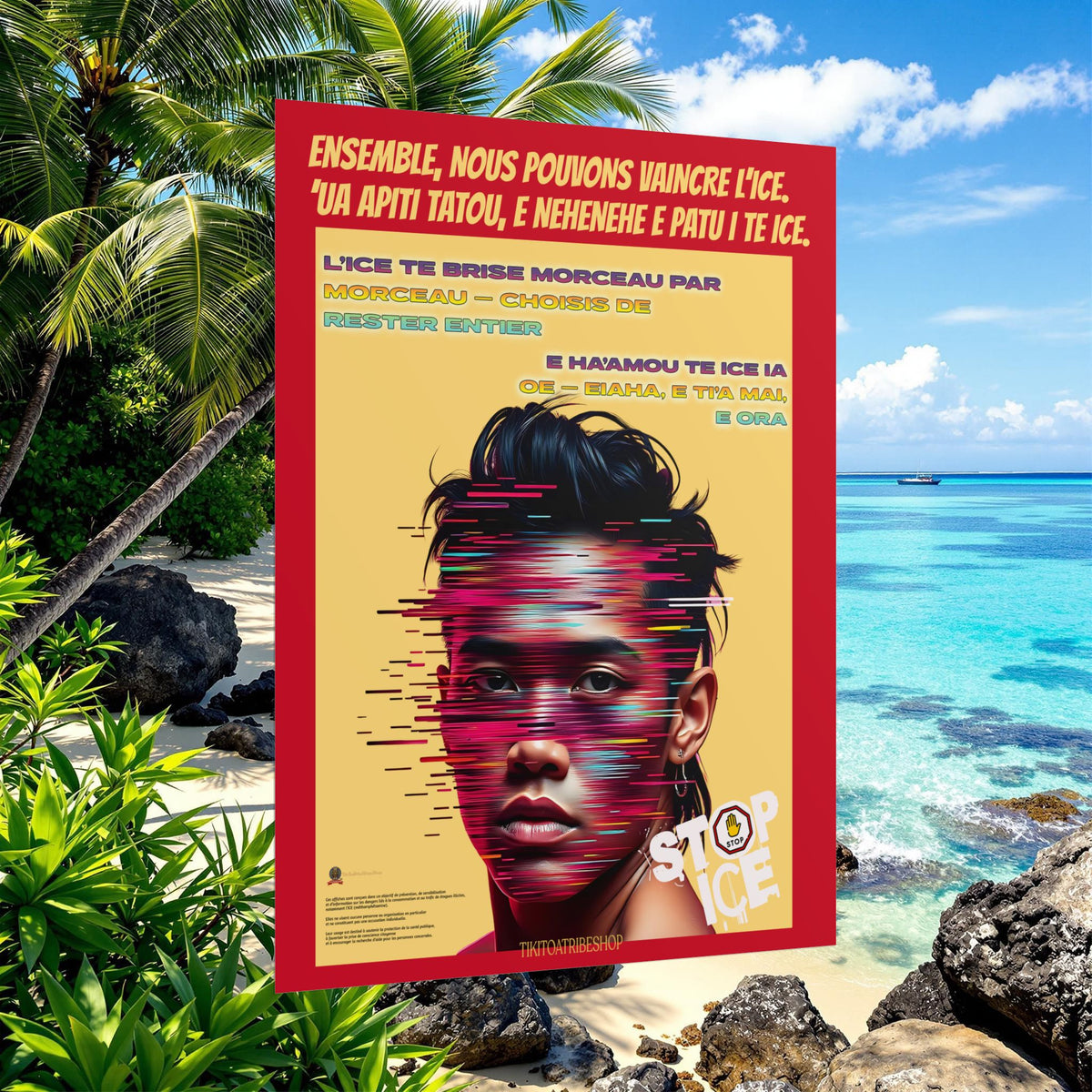 Posters Anti-ICE Polynésie – Affiches de Sensibilisation Contre la Drogue “Paruru i te ora – Brisons les chaînes de l’ICE”