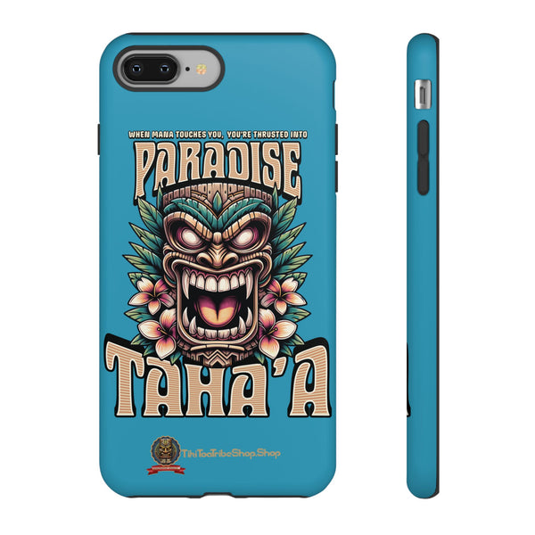 Tahaa – Coque Antichoc Premium « Tiki Féroce » | Design Tribal & Protection Maximale