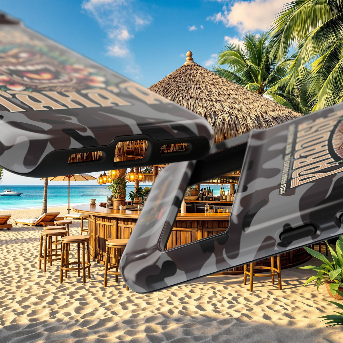 Tahaa – Coque Antichoc Premium « Tiki Féroce » | Design Tribal & Protection Maximale