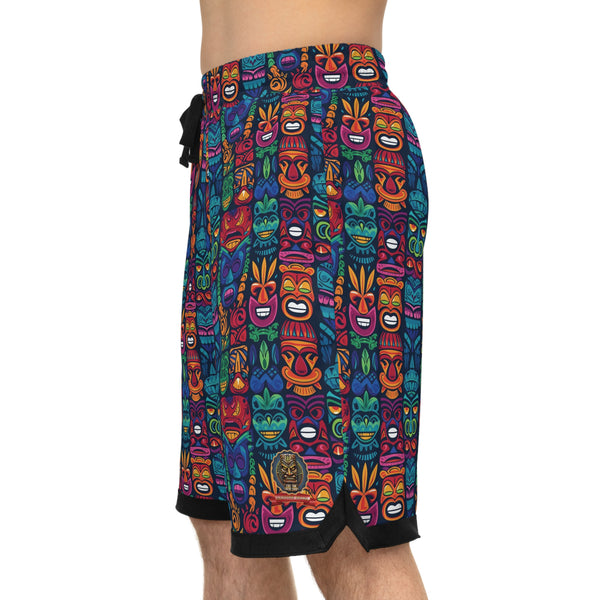 SHORTS B-BALL - L'Explosion de Couleurs des Tikis