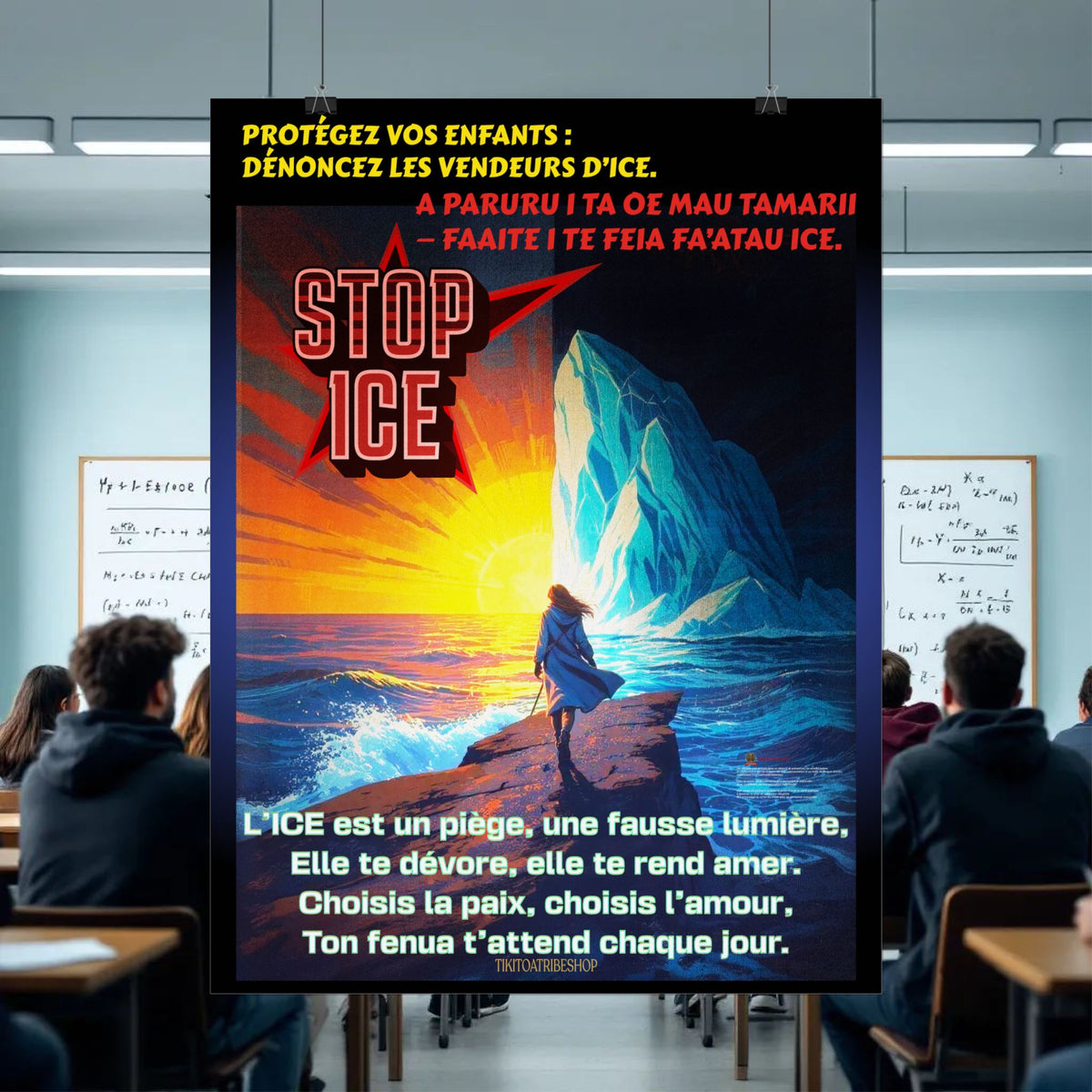 Posters Anti-ICE Polynésie – Affiches de Sensibilisation Contre la Drogue “Paruru i te ora – Brisons les chaînes de l’ICE”