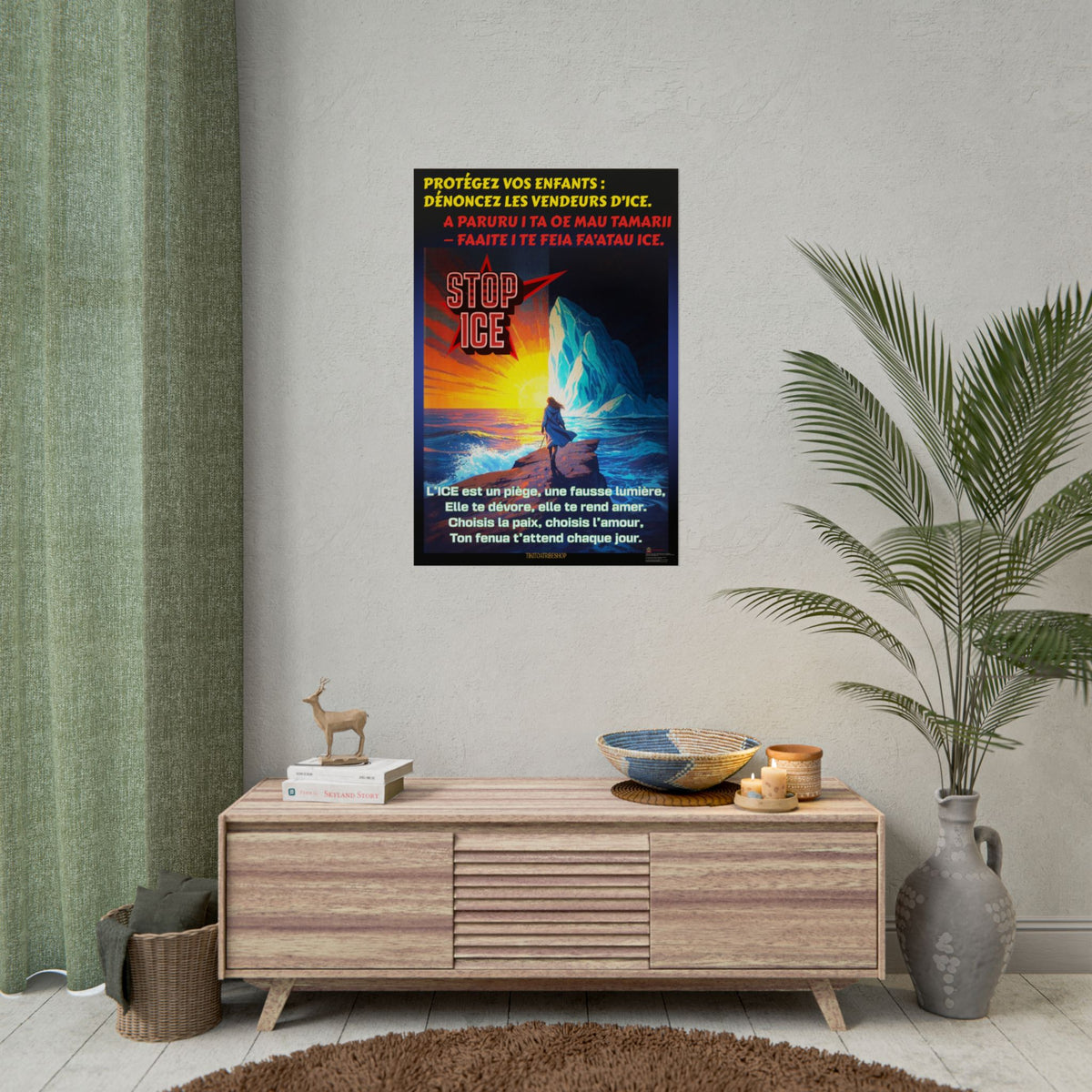 Posters Anti-ICE Polynésie – Affiches de Sensibilisation Contre la Drogue “Paruru i te ora – Brisons les chaînes de l’ICE”