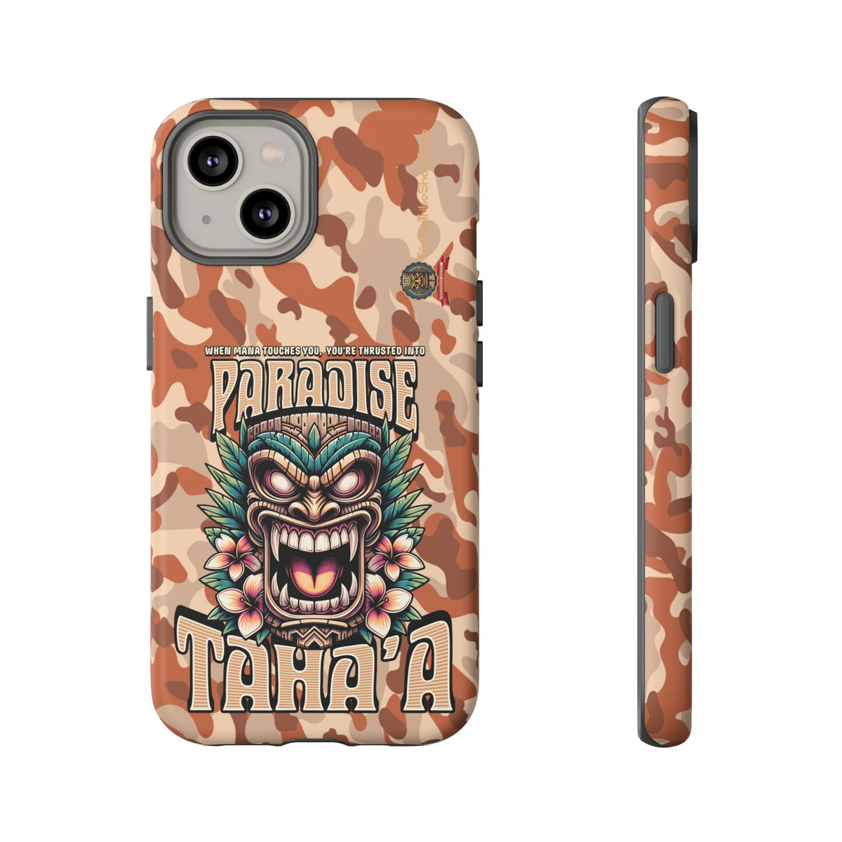 Tahaa – Coque Antichoc Premium « Tiki Féroce » | Design Tribal & Protection Maximale