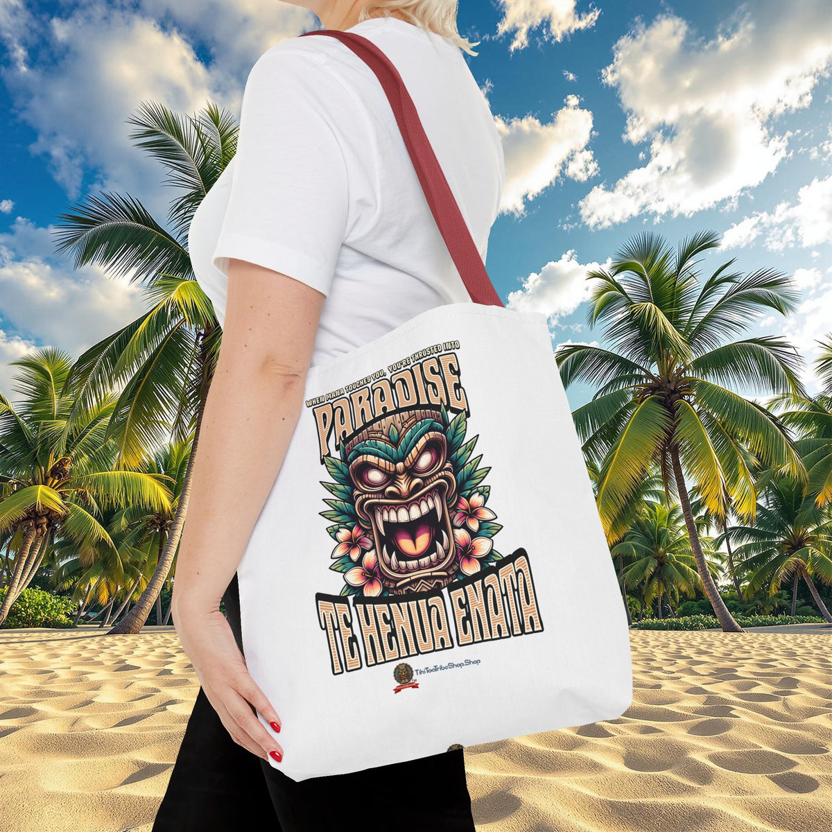 TE HENUA ENATA PARADISE Tote Bag