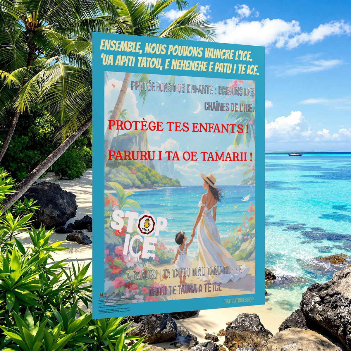 Posters Anti-ICE Polynésie – Affiches de Sensibilisation Contre la Drogue “Paruru i te ora – Brisons les chaînes de l’ICE”