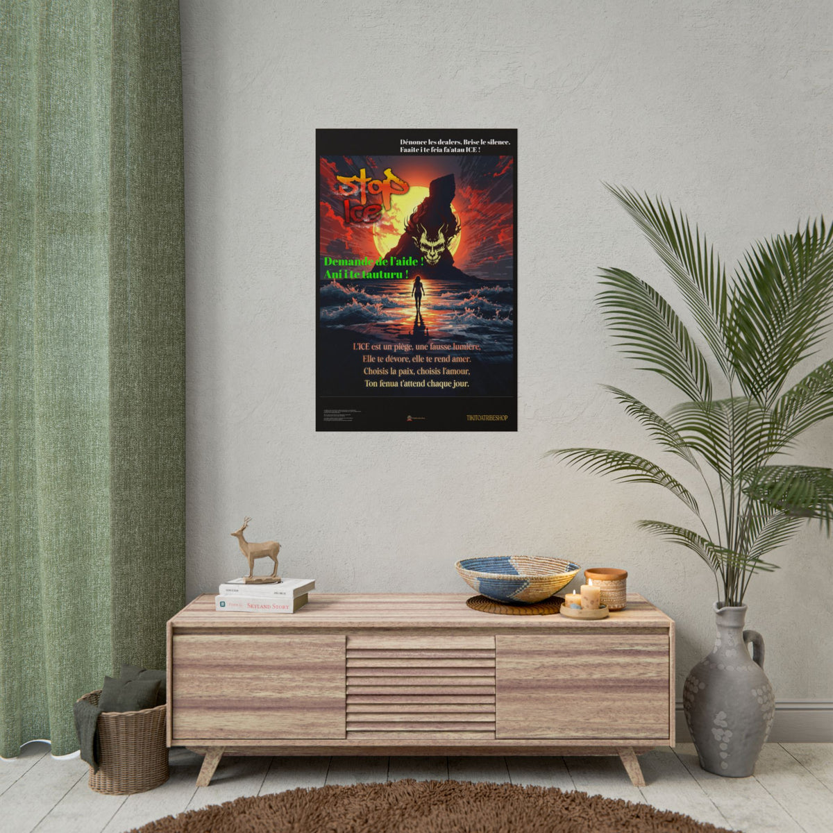 Posters Anti-ICE Polynésie – Affiches de Sensibilisation Contre la Drogue “Paruru i te ora – Brisons les chaînes de l’ICE”