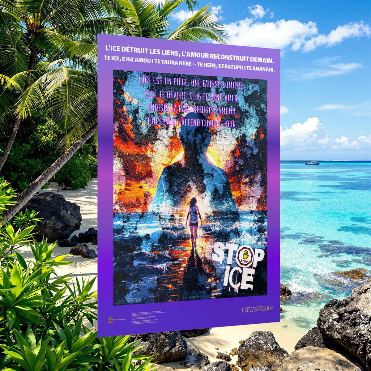 Posters Anti-ICE Polynésie – Affiches de Sensibilisation Contre la Drogue “Paruru i te ora – Brisons les chaînes de l’ICE”
