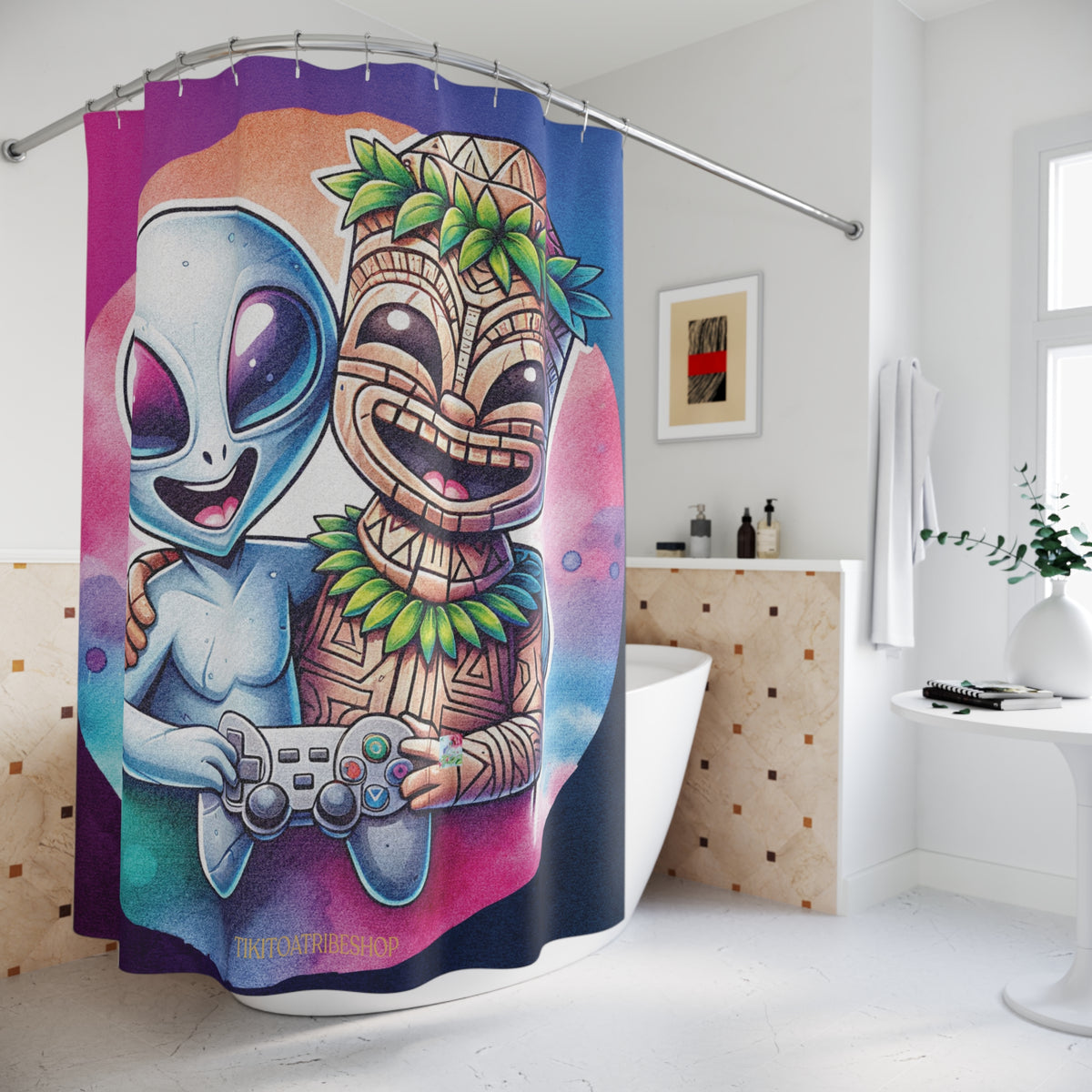Rideau de Douche Tiki Toa