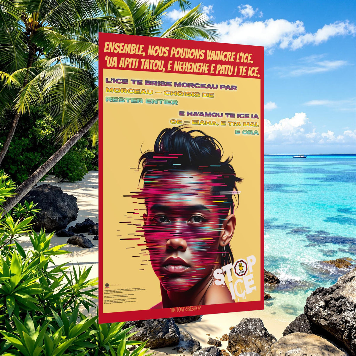 Posters Anti-ICE Polynésie – Affiches de Sensibilisation Contre la Drogue “Paruru i te ora – Brisons les chaînes de l’ICE”