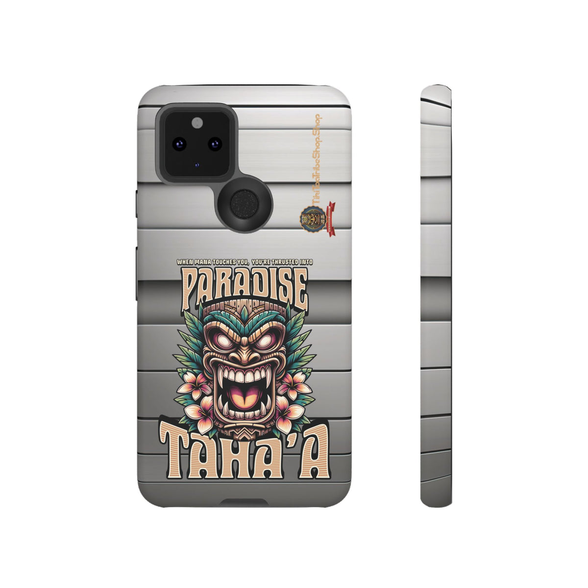 Tahaa – Coque Antichoc Premium « Tiki Féroce » | Design Tribal & Protection Maximale
