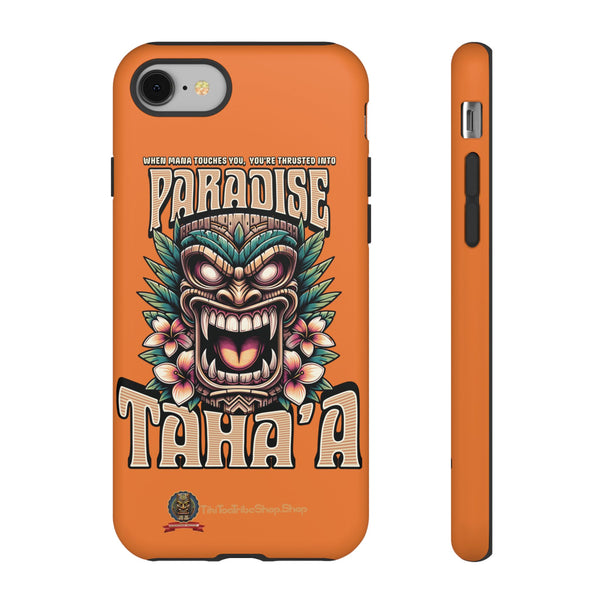 Tahaa – Coque Antichoc Premium « Tiki Féroce » | Design Tribal & Protection Maximale