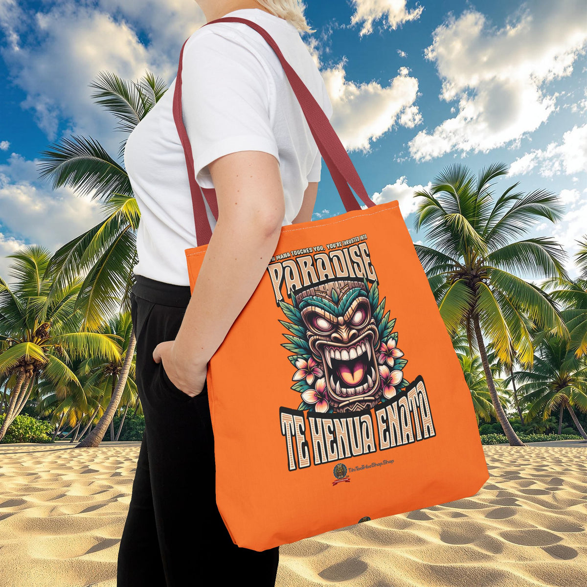 TE HENUA ENATA PARADISE Tote Bag