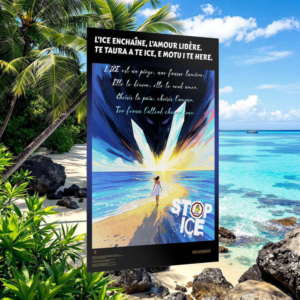 Posters Anti-ICE Polynésie – Affiches de Sensibilisation Contre la Drogue “Paruru i te ora – Brisons les chaînes de l’ICE”