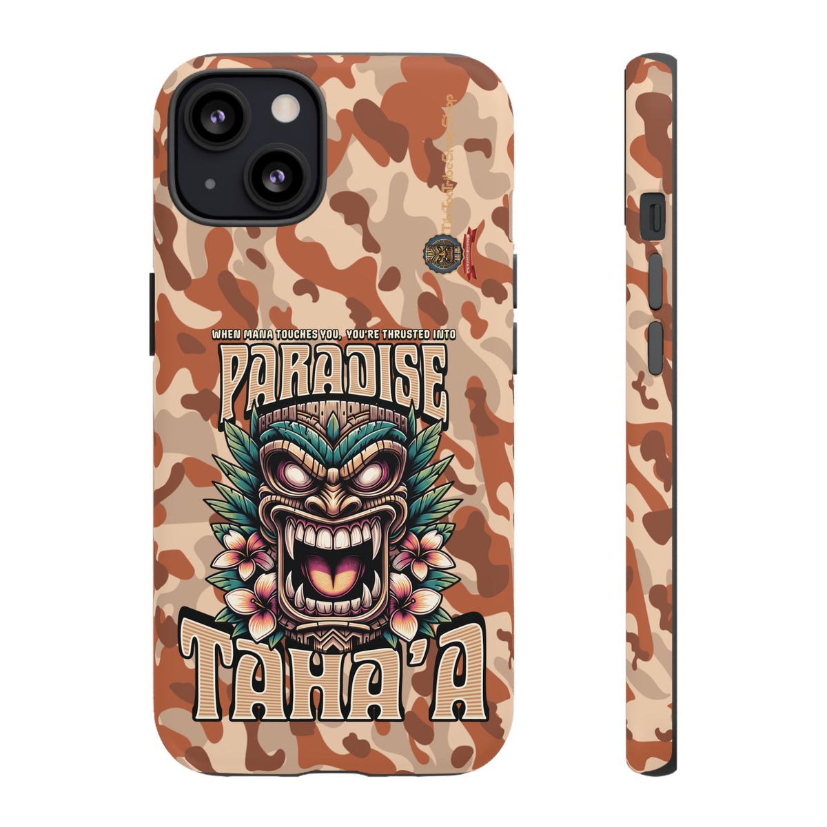 Tahaa – Coque Antichoc Premium « Tiki Féroce » | Design Tribal & Protection Maximale