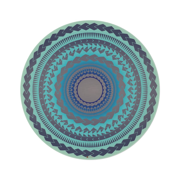 Tapis Rond, Tattoo Spirit – Lignes Ancestrales