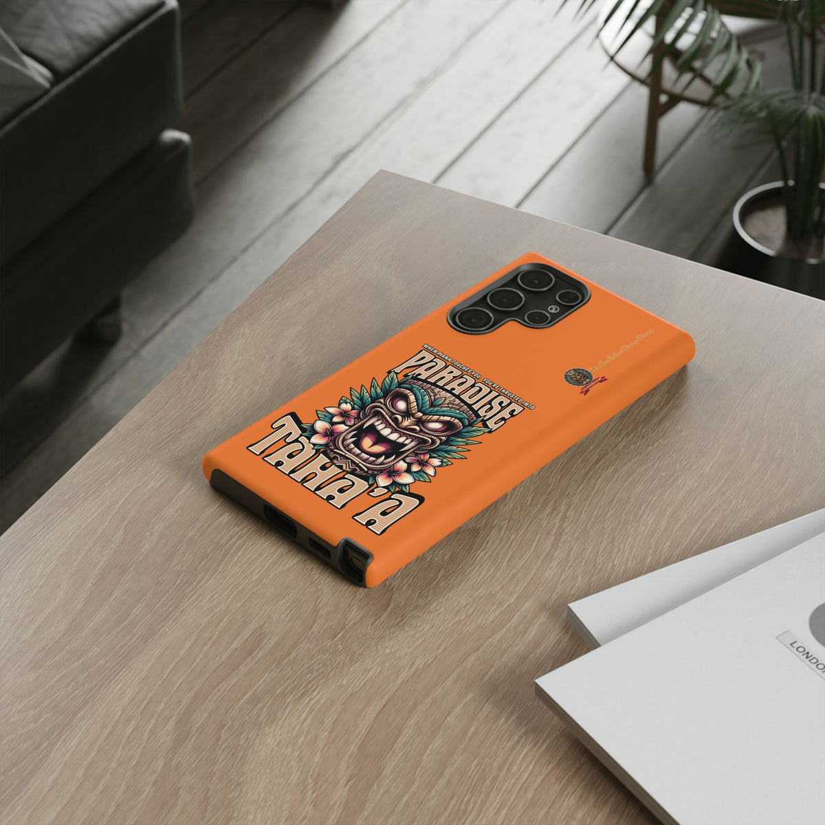 Tahaa – Coque Antichoc Premium « Tiki Féroce » | Design Tribal & Protection Maximale