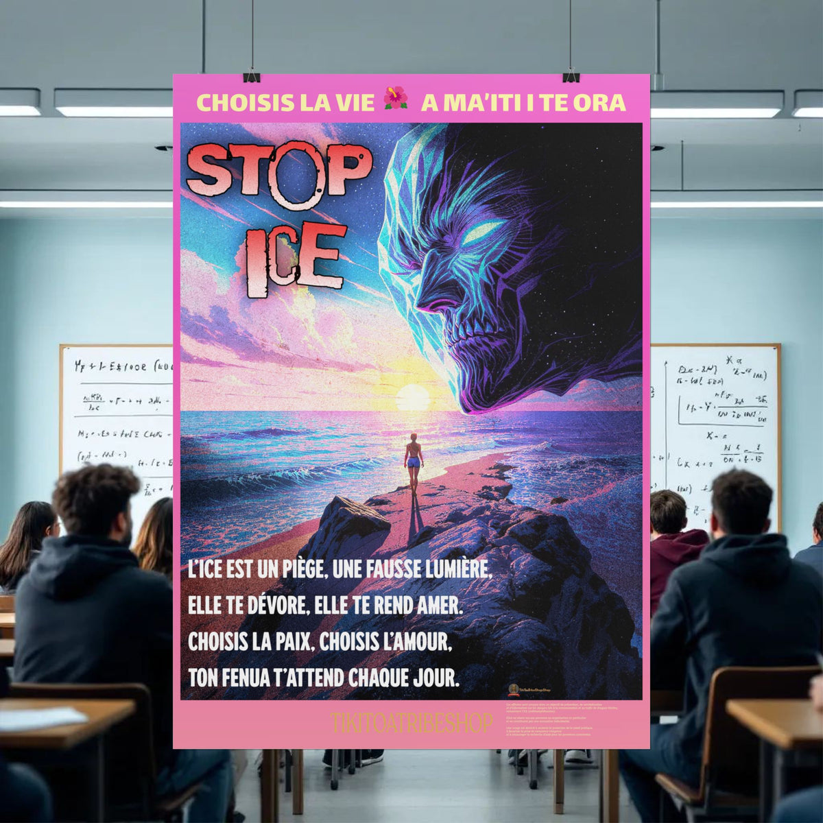 Posters Anti-ICE Polynésie – Affiches de Sensibilisation Contre la Drogue “Paruru i te ora – Brisons les chaînes de l’ICE”