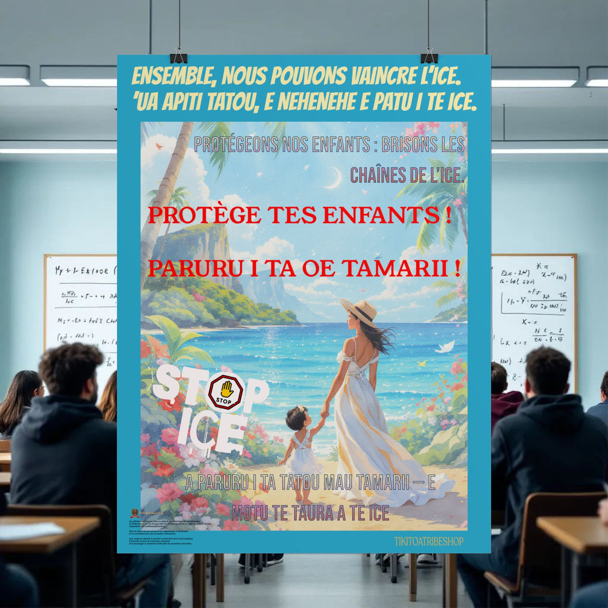 Posters Anti-ICE Polynésie – Affiches de Sensibilisation Contre la Drogue “Paruru i te ora – Brisons les chaînes de l’ICE”
