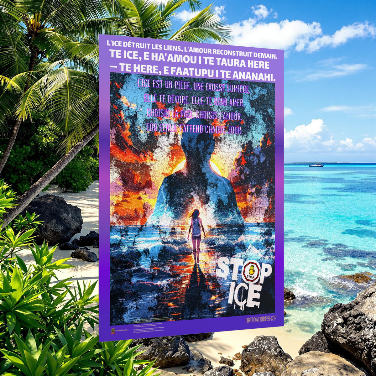 Posters Anti-ICE Polynésie – Affiches de Sensibilisation Contre la Drogue “Paruru i te ora – Brisons les chaînes de l’ICE”