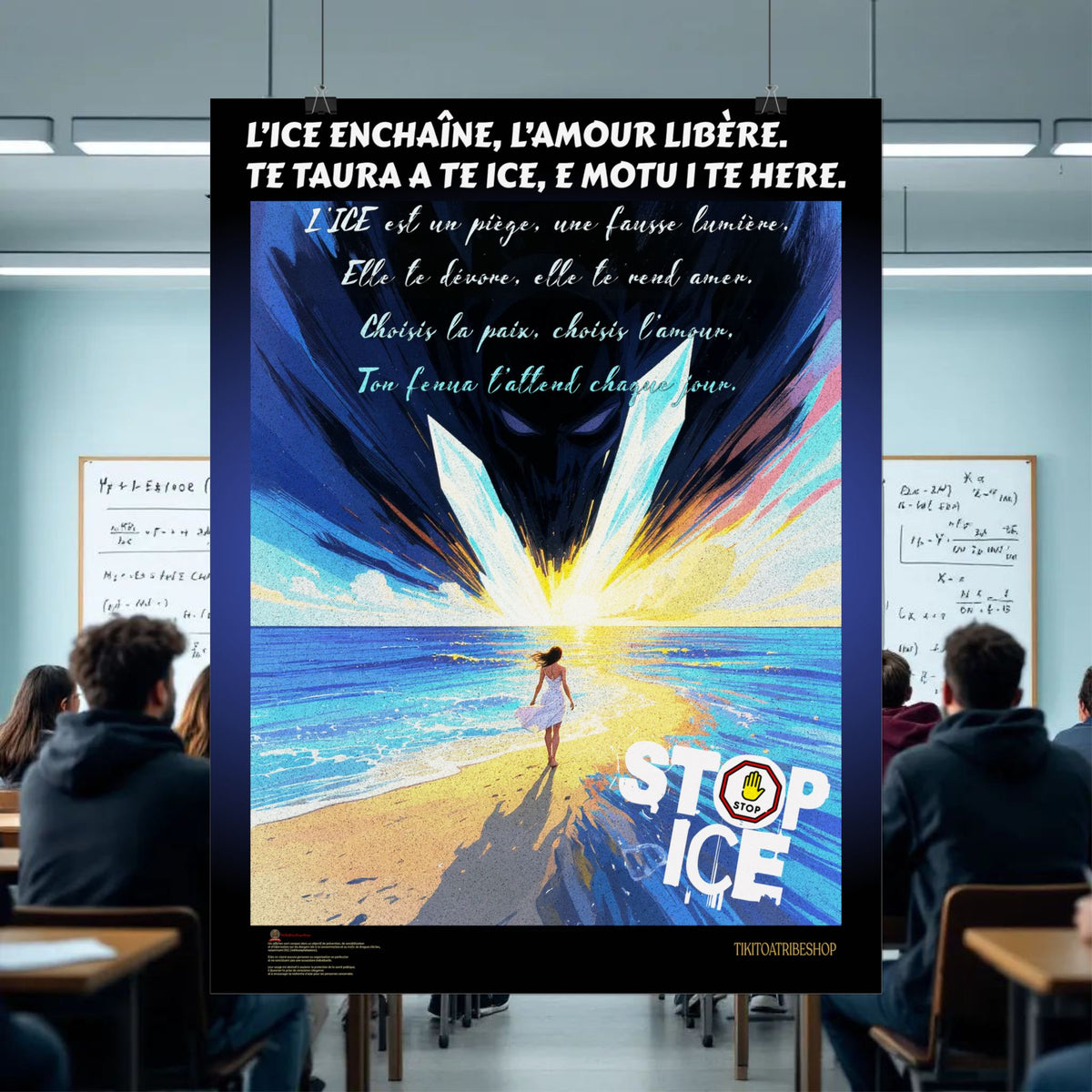 Posters Anti-ICE Polynésie – Affiches de Sensibilisation Contre la Drogue “Paruru i te ora – Brisons les chaînes de l’ICE”