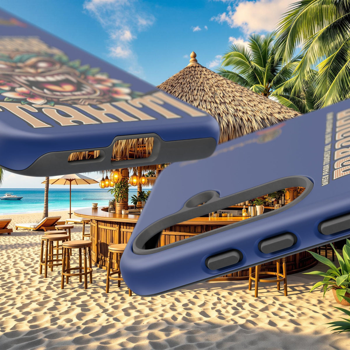 Tahiti – Coque Antichoc Premium Tiki Royal