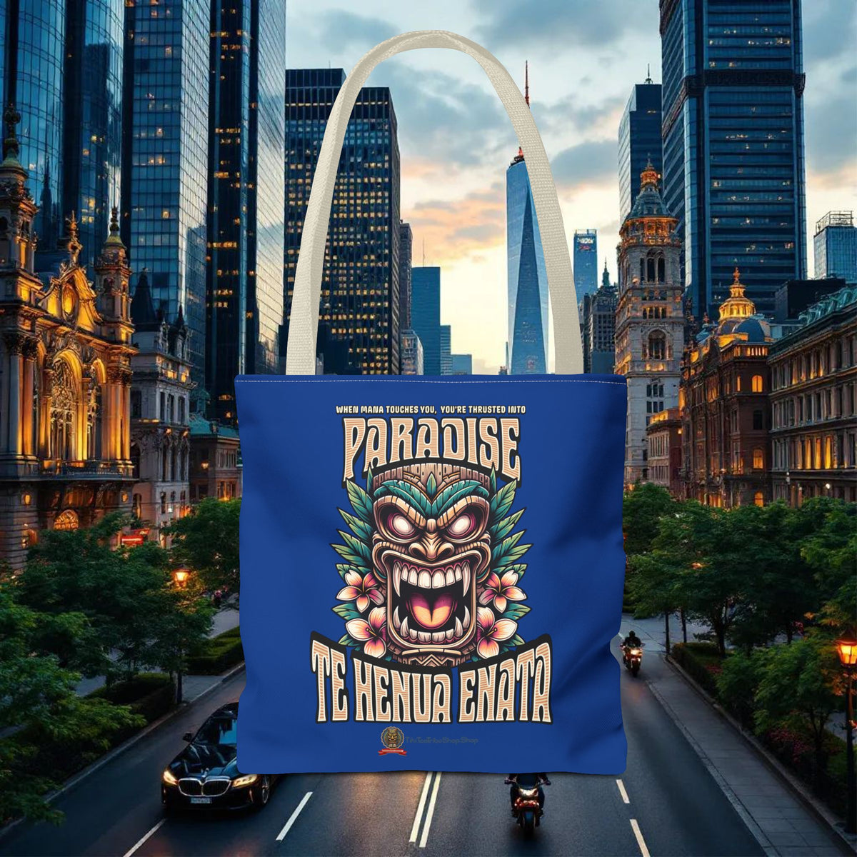 TE HENUA ENATA PARADISE Tote Bag