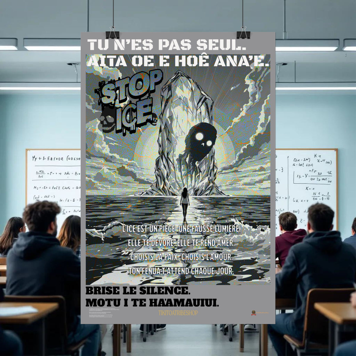 Posters Anti-ICE Polynésie – Affiches de Sensibilisation Contre la Drogue “Paruru i te ora – Brisons les chaînes de l’ICE”