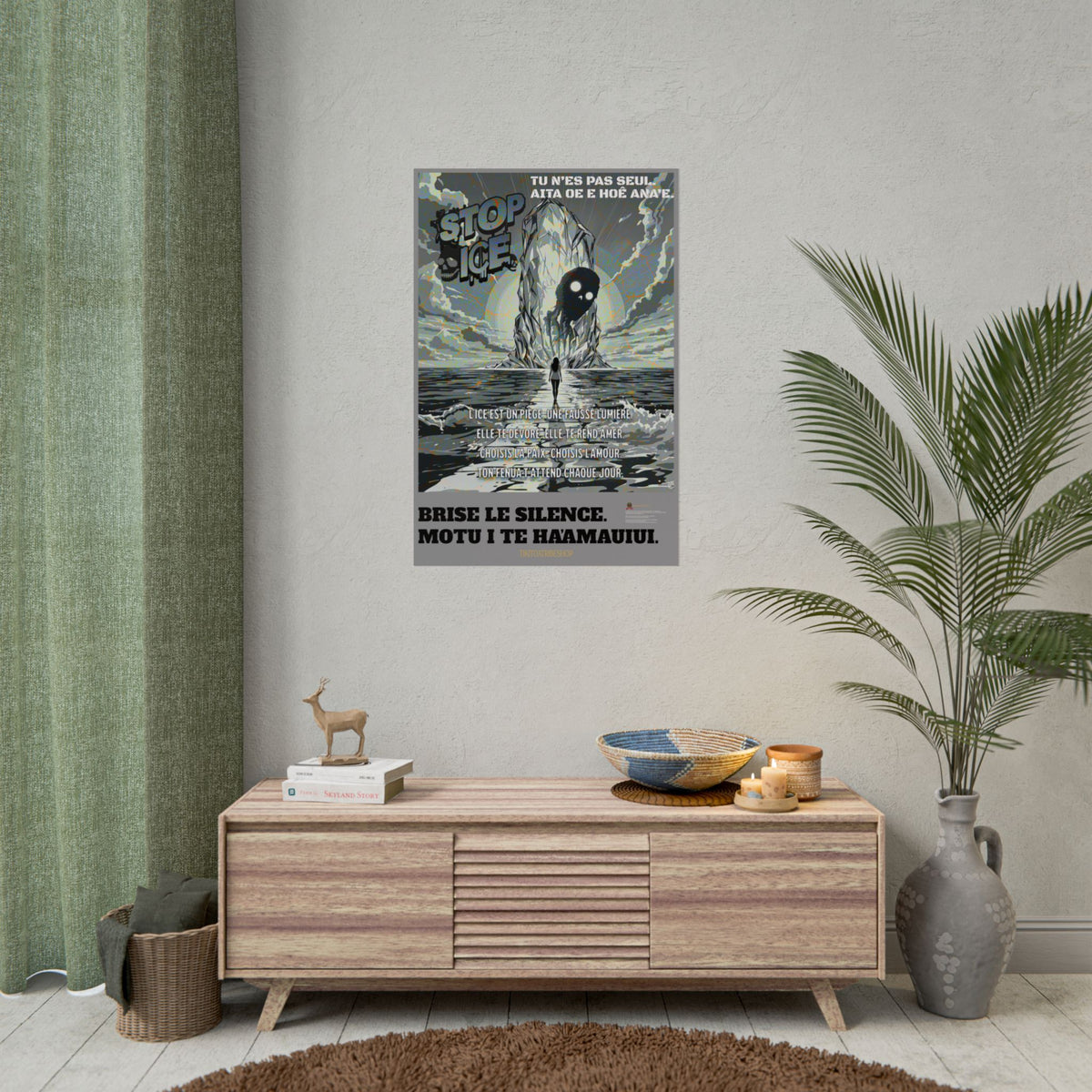 Posters Anti-ICE Polynésie – Affiches de Sensibilisation Contre la Drogue “Paruru i te ora – Brisons les chaînes de l’ICE”