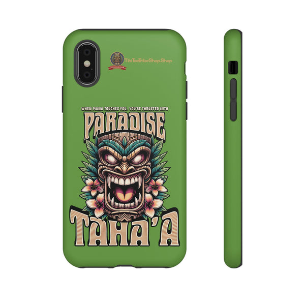 Tahaa – Coque Antichoc Premium « Tiki Féroce » | Design Tribal & Protection Maximale