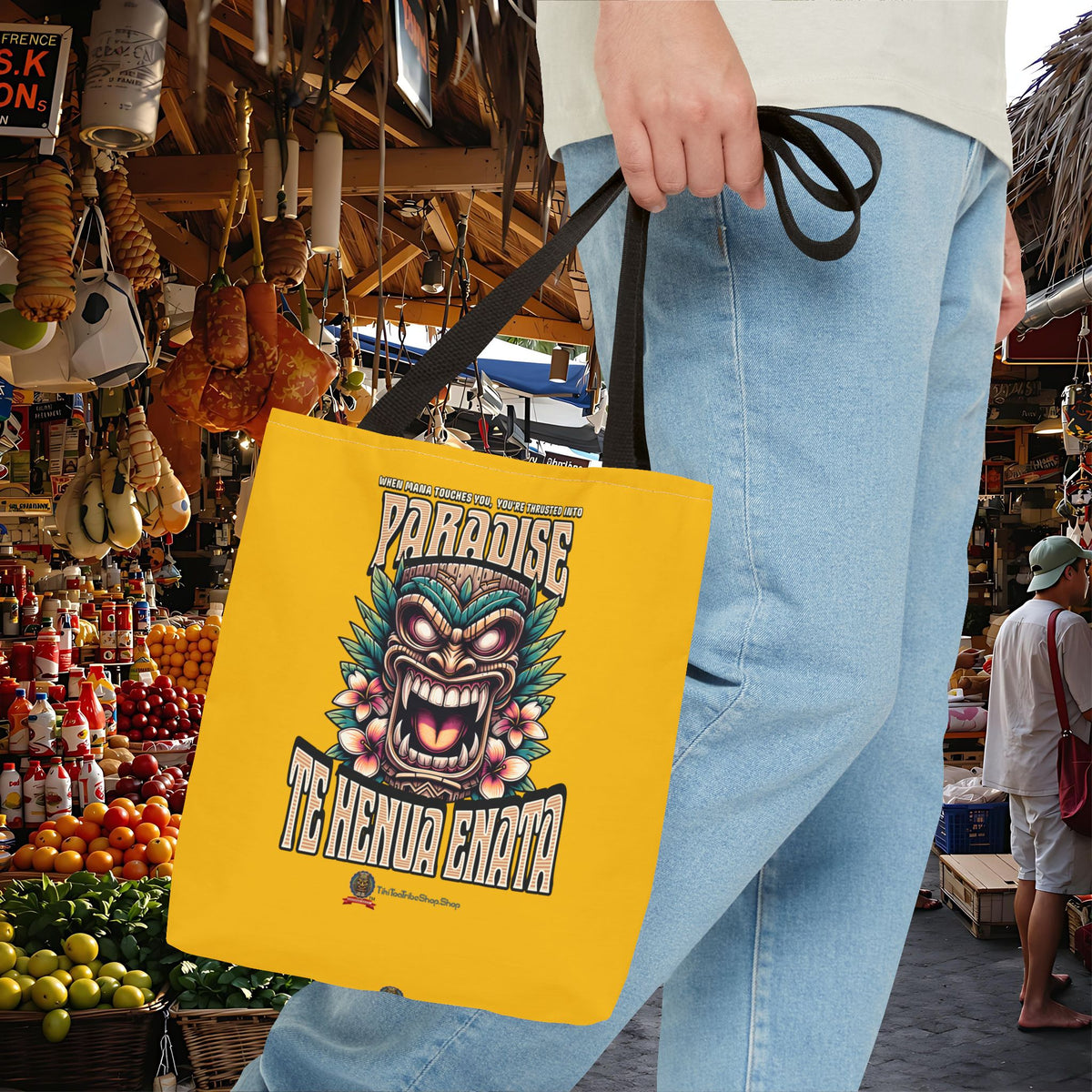 TE HENUA ENATA PARADISE Tote Bag