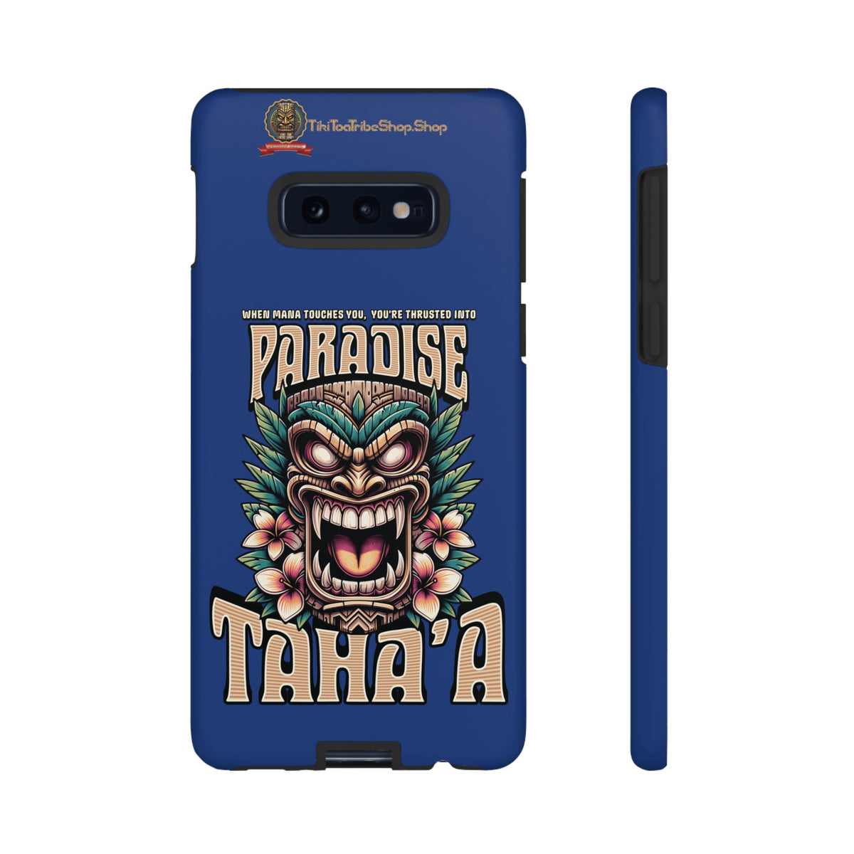 Tahaa – Coque Antichoc Premium « Tiki Féroce » | Design Tribal & Protection Maximale