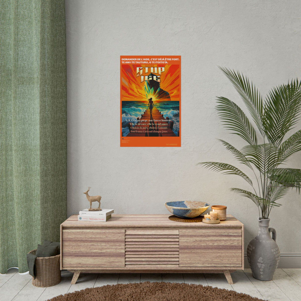 Posters Anti-ICE Polynésie – Affiches de Sensibilisation Contre la Drogue “Paruru i te ora – Brisons les chaînes de l’ICE”