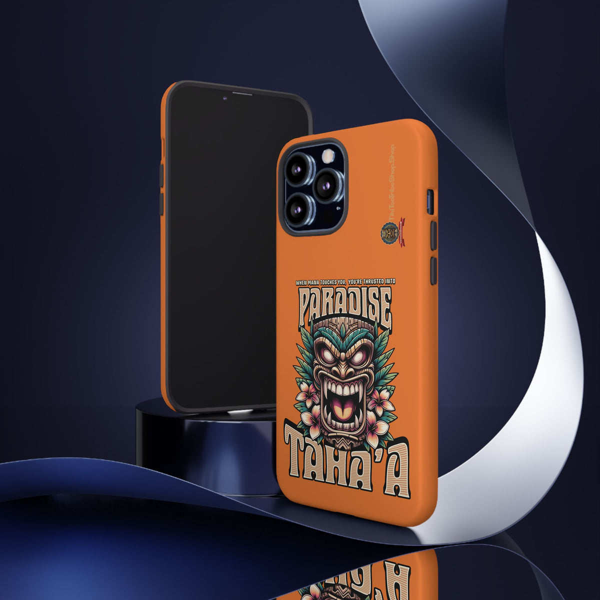 Tahaa – Coque Antichoc Premium « Tiki Féroce » | Design Tribal & Protection Maximale