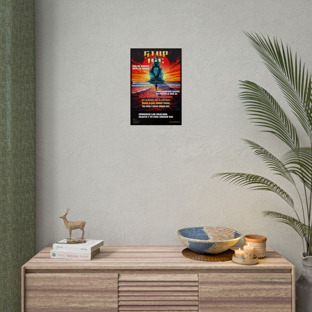 Posters Anti-ICE Polynésie – Affiches de Sensibilisation Contre la Drogue “Paruru i te ora – Brisons les chaînes de l’ICE”