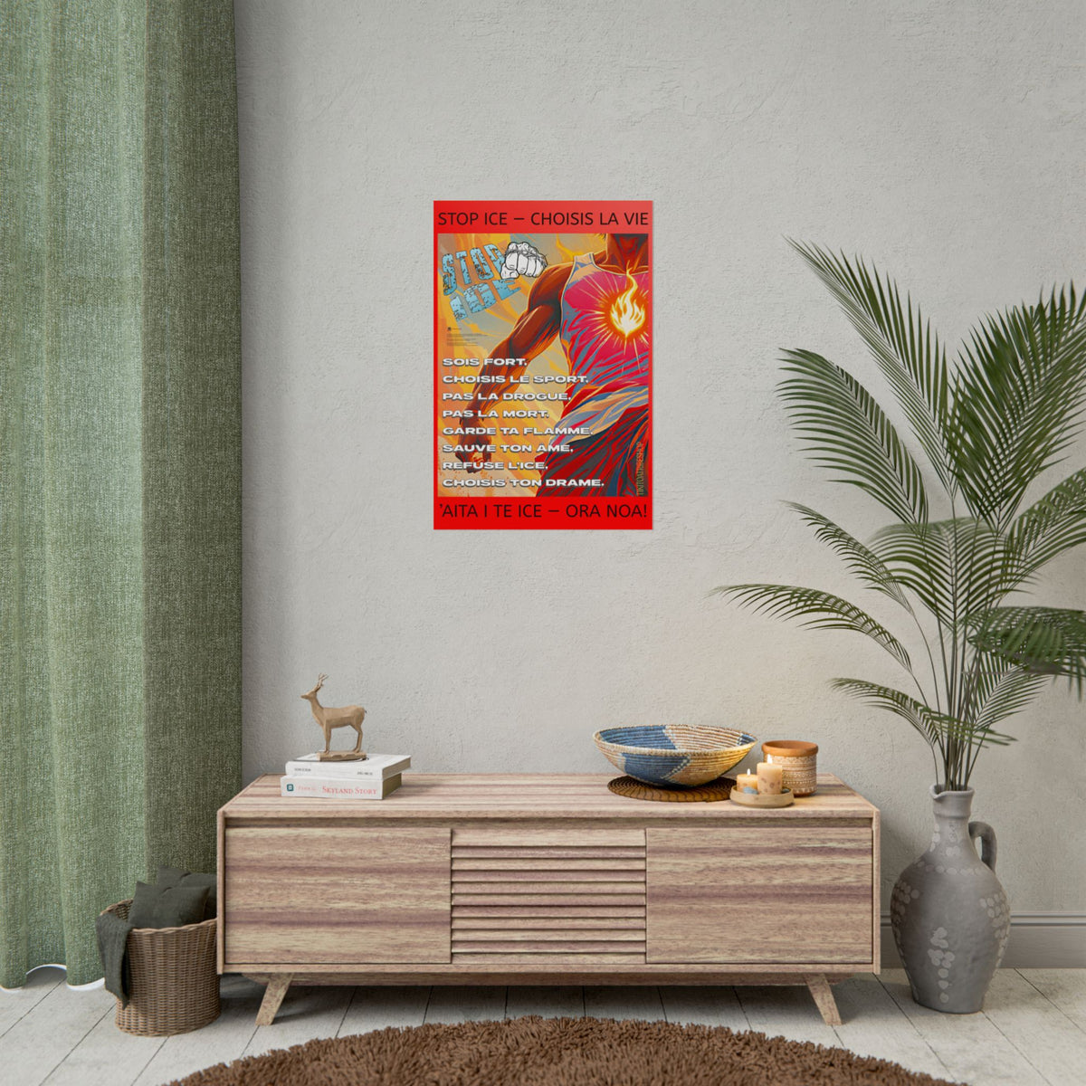 Posters Anti-ICE Polynésie – Affiches de Sensibilisation Contre la Drogue Paruru i te ora – Brisons les chaînes de l’ICE
